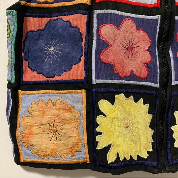 Vintage Paul Harris Design Floral Patchwork Vest - Picture 3 of 10